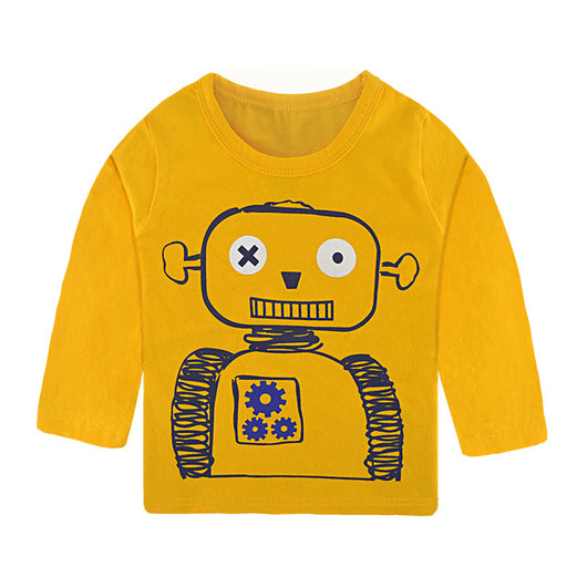 Playera infantil de algodón con diseño de caricatura - Image 4