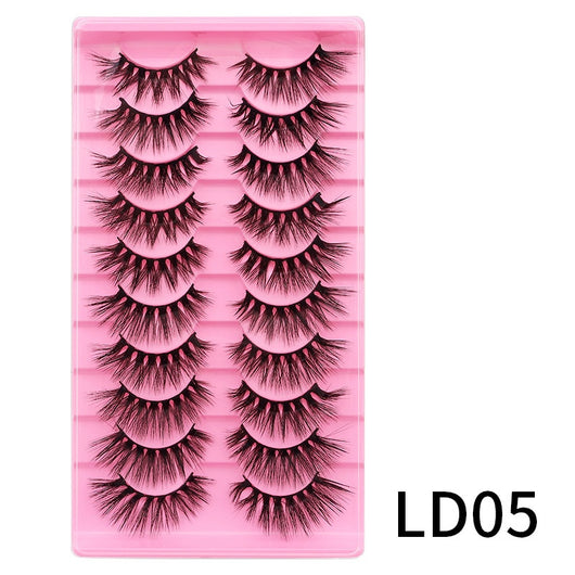 10 Pares de Pestañas Postizas Voluminosas con Rizo Natural - Image 20