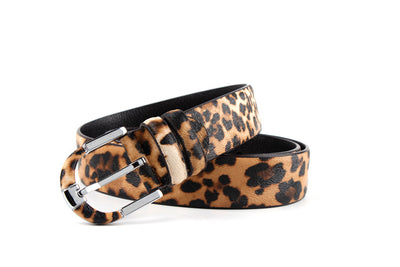 Cinturón de Cuero Estampado Leopardo para Mujer - Image 22