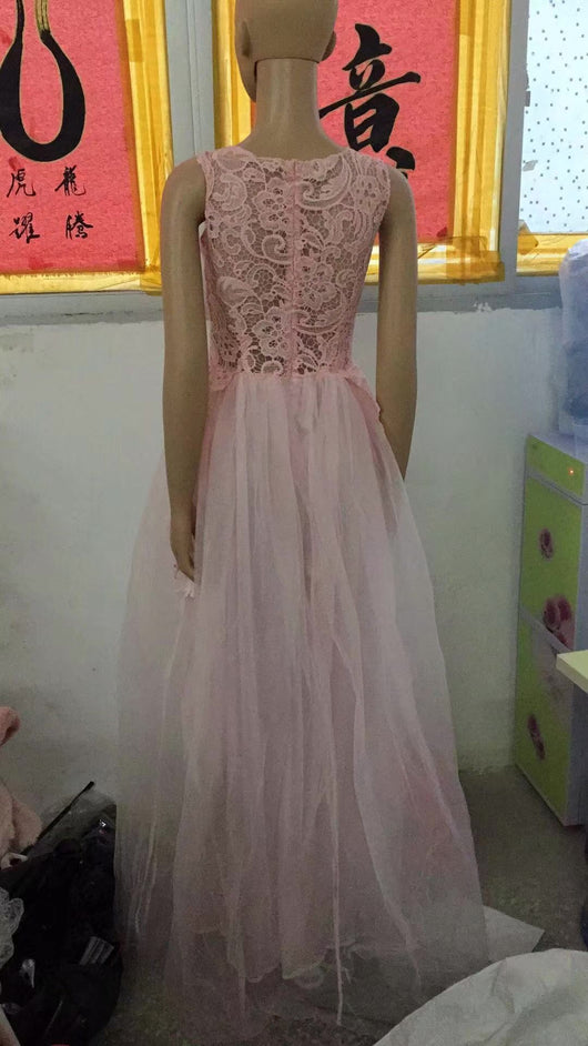 Vestido de Novia sin Mangas con Encaje Floral Elegante - Image 6