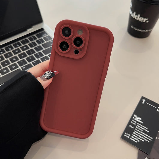 Funda Silicona Integral de Color Sólido para Teléfono - Image 10