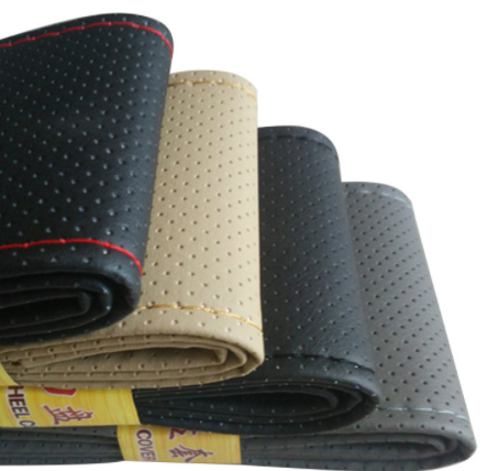 Funda de Cuero para Volante DIY - Tejida a Mano con Aguja e Hilo