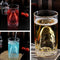 Vaso de Vidrio Doble Capa con Diseño Tiburón - Ideal para Vino, Café y Bebidas