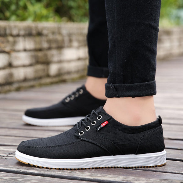 Zapatos de Lona con Cordones para Hombre - Cómodos y Transpirables