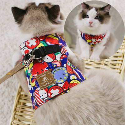 Arnés de Paseo para Gatos con Correa y Moño - Image 9