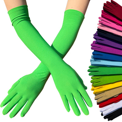 Guantes Elásticos de Seda Láctea para Mujer - Image 28