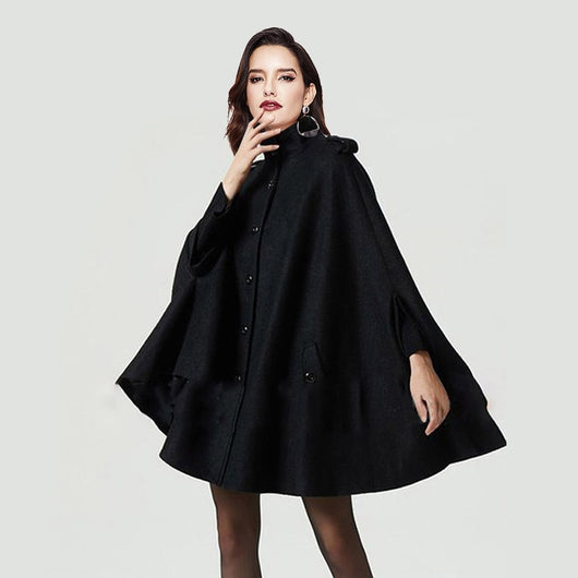 Poncho Abrigo de Lana - Capa Corta Elegante - Image 7