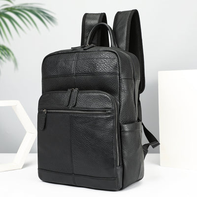 Mochila de Cuero Genuino Premium para Viajes y Uso Diario