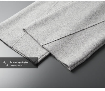 Suéter Tejido de Lana Reversible para Hombre con Cierre - Colores Sólidos - Image 15