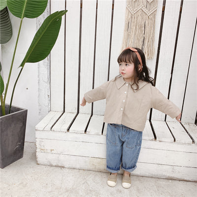Camisa infantil con solapa grande y bordados - Image 14