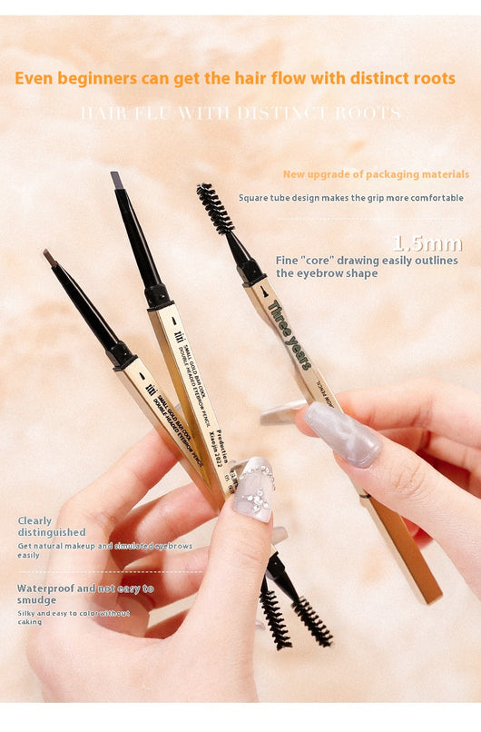 Lápiz de Cejas Ultra Fino Dorado Resistente al Desvanecimiento - Image 20