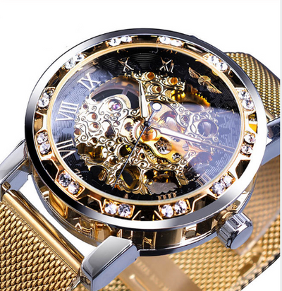 Reloj Mecánico Automático WINNER con Diamante Hueco para Hombre - Image 4