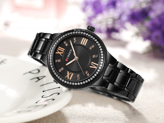Reloj de Acero Inoxidable para Mujer con Diamantes y Resistencia al Agua - Image 14