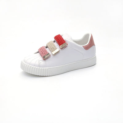 Zapatillas Deportivas Blancas con Velcro - Estilo Coreano Casual - Image 5