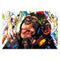 Cuadro Canvas Mono Graffiti HD - Arte Urbano Impreso