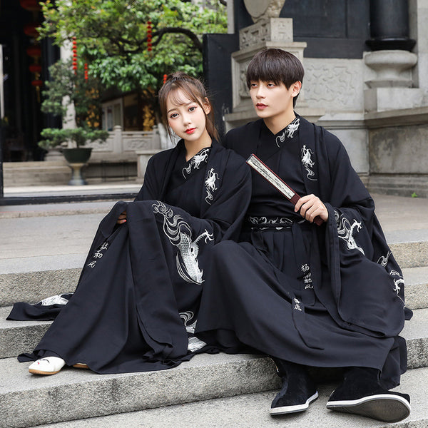 Set de Pareja Hanfu Estilo Antiguo - Conjunto Estudiante Tradicional