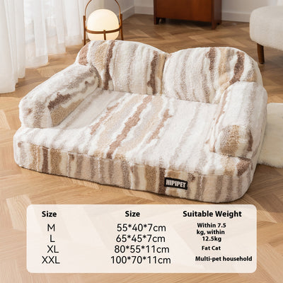 Cama Elevada para Mascotas con Respaldo Acolchado y Forro Térmico - Image 6