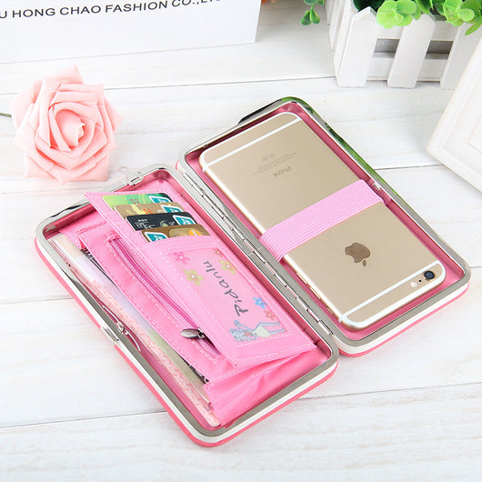 Billetera Larga Coreana para Mujer con Lazo Mariposa - Cartera Trendy de Moda - Image 3