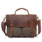 Bolsa Bandolera de Lona Retro para Hombre - Maletín Portacomputadora Estilo Vintage