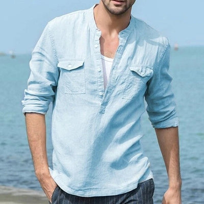 Camisa de Manga Larga para Hombre en Algodón Premium - Image 23
