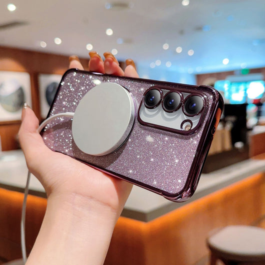 Funda Transparente con Plaquinado Magnético para Celular - Image 10