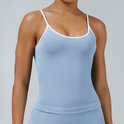 Chaleco Deportivo Mujer Espalda Descubierta Contraste de Colores - Image 6