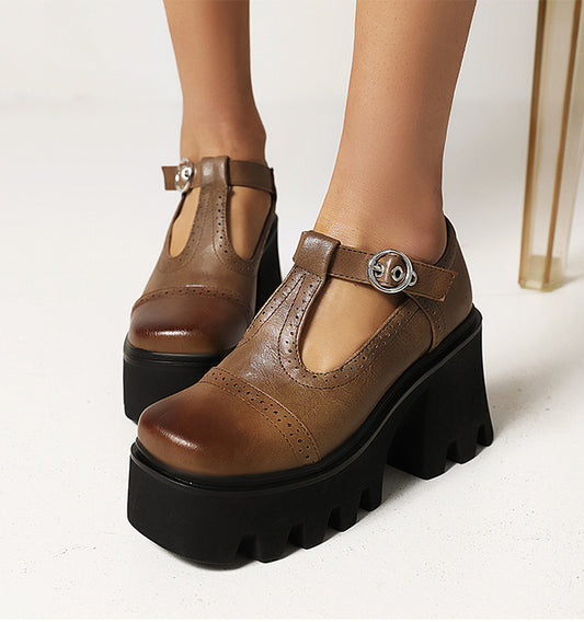 Zapatos Casuales para Mujer con Hebilla y Suela Gruesa - Image 2