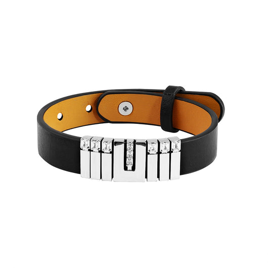 Pulsera de Cuero Vintage para Hombre con Lettering Punk - Image 10