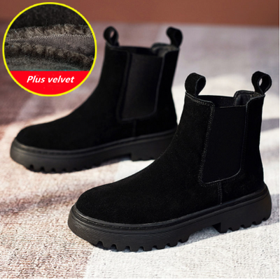 Botas Martin Mujer Estilo Británico Cuero Gamuza - Image 6