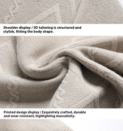 Suéter de Terciopelo Grueso para Hombre - Cuello Redondo Invierno - Image 17