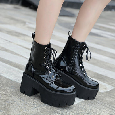 Botas de Tacón Alto con Cordones - Image 8