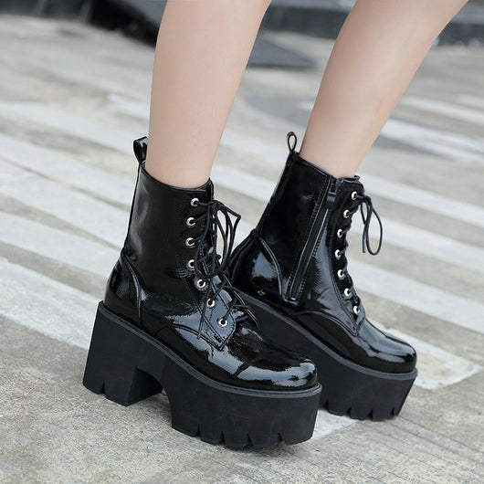 Botas de Tacón Alto con Cordones - Image 8