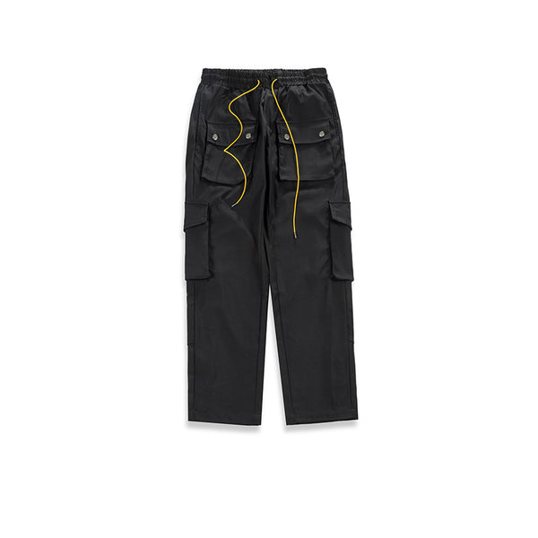Pantalones Cargo Multibolsillos de Corte Recto Unisex - Estilo Urbano Casual