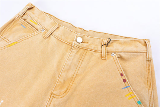 Jeans Hombre Sueltos con Salpicaduras de Pintura - Image 15