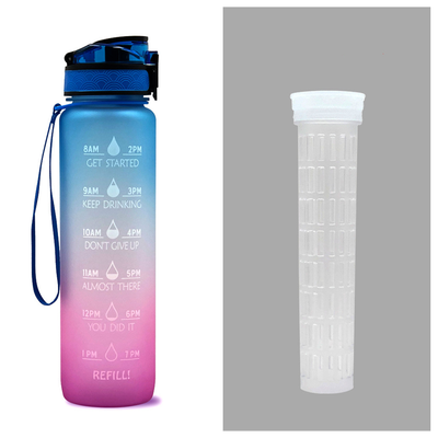 Botella Deportiva 1L Tritan con Marcador de Tiempo - Botella Motivacional Hermética para Fitness y Ciclismo - Image 31