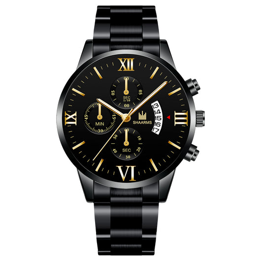 Reloj de Acero Inoxidable para Hombre con Calendario y Movimiento de Cuarzo - Image 9