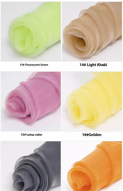 Tela de Organza de Malla Fina para Vestidos de Novia - Image 51