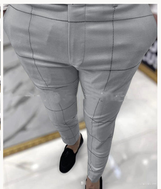 Pantalones Casuales con Estampado de Cuadros y Lunares - Image 11