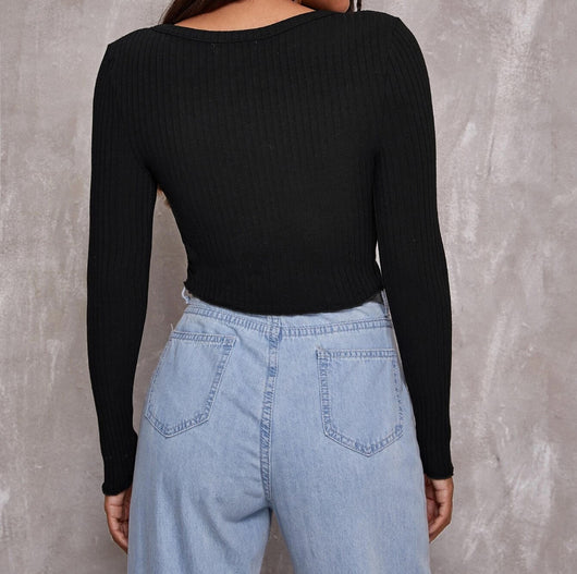 Cardigan Corto Tejido con Botones - Top Elegante para Mujer - Image 23