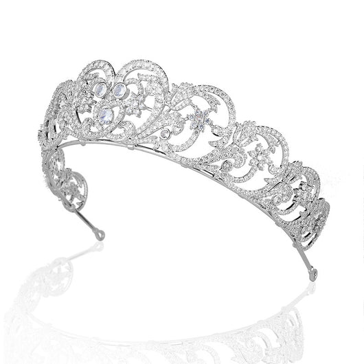 Juego de Joyas Nupcial Corona con Piedras Zircón - Accesorios para Boda - Image 3
