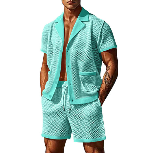 Traje Casual Transpirable de Malla Fresca - Image 10