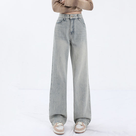 Jeans Azul Claro Talle Alto para Mujer