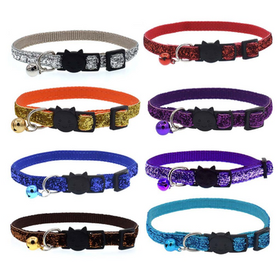Collar Ajustable para Gato con Cascabel Colorido y Lindo