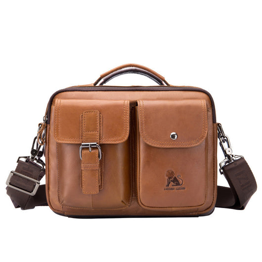 Bolsa Diagonal de Cuero Genuino para Hombre - Image 8
