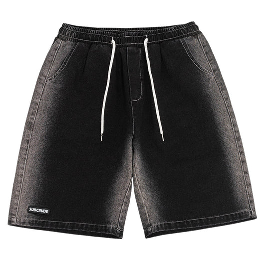 Shorts Denim Tie Dye Retro Casual Deportivo Americano