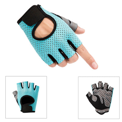 Guantes Deportivos de Medio Dedo - Agarre Antideslizante para Ciclismo y Fitness - Image 4