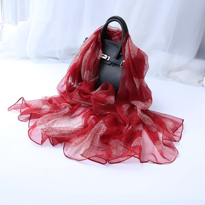 Pañuelo de Seda Decorativo Versátil para Mujer - Image 32