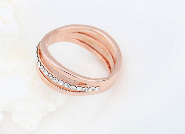 Anillos de Cristal Austriaco Premium - Joyería Elegante de Diseño Coreano