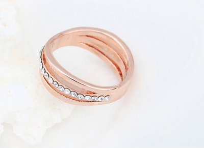 Anillos de Cristal Austriaco Premium - Joyería Elegante de Diseño Coreano - Image 2