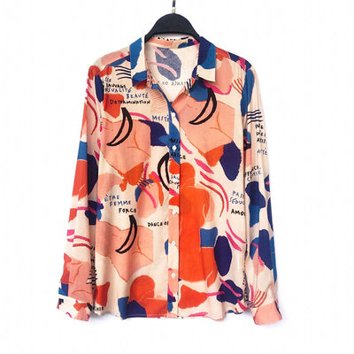 Playera de Lienzo con Estampado Abstracto - Image 10